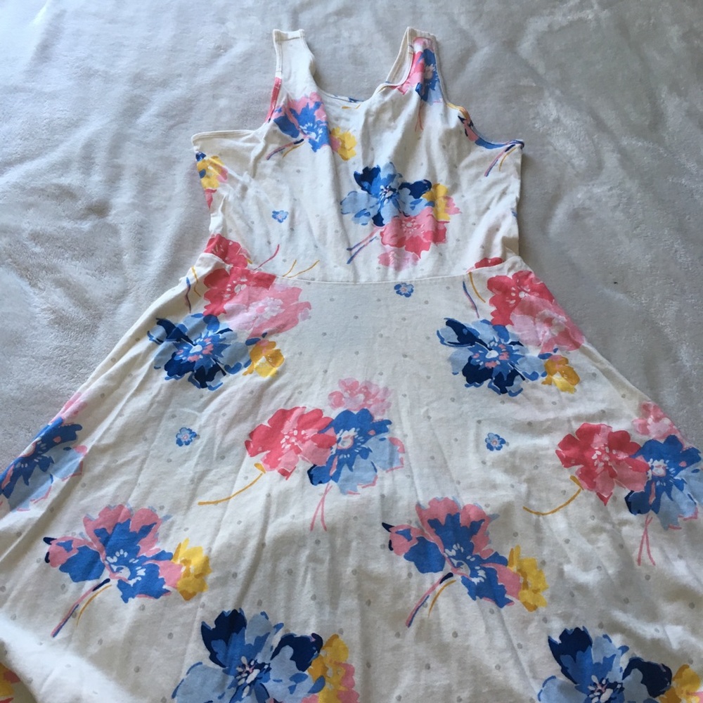 Patterned fit and flare dress